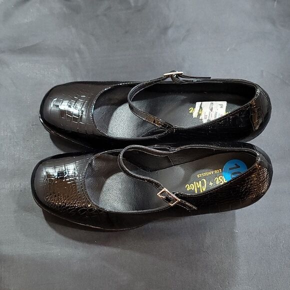 BRAND NEW SHASE & CHLOE HIGH BLOCK HEEL SLIP-ON WOMEN"S PUMP - Picture 6 of 15